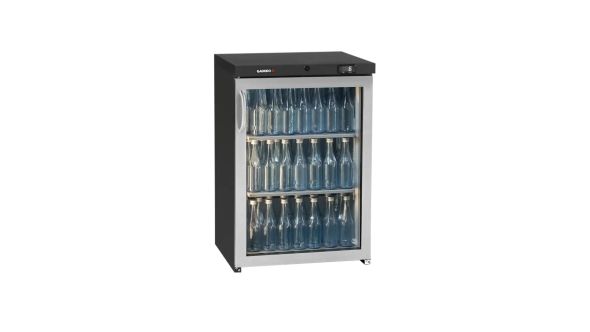 Gamko LG3-150RGCS Maxiglass Low Height Stainless Steel Framed Glass Door Bottle Cooler, 125 Litres