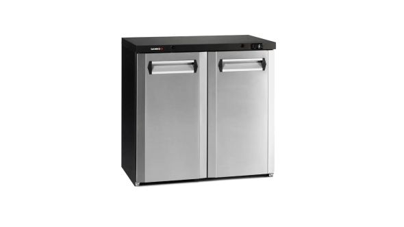 Gamko LG3-250CS Maxiglass Low Height Stainless Steel Double Door Bottle Cooler, 204 Litres