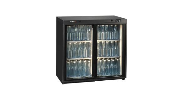 Gamko LG3-250SD Maxiglass Low Height Sliding Glass Double Door Bottle Cooler, 204 Litres