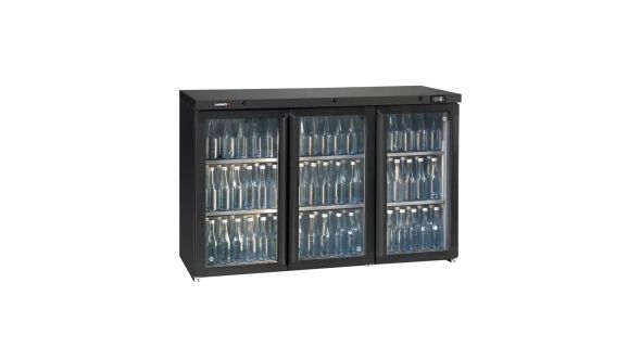Gamko LG3-250CS Maxiglass Low Height Glass Triple Door Bottle Cooler, 338 Litres