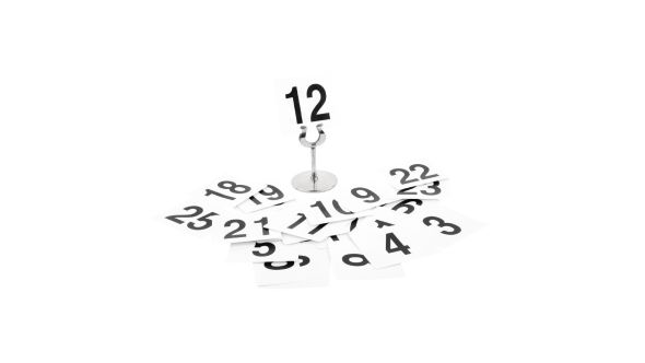 Olympia Plastic Table Numbers Inserts 1-25 TN-425