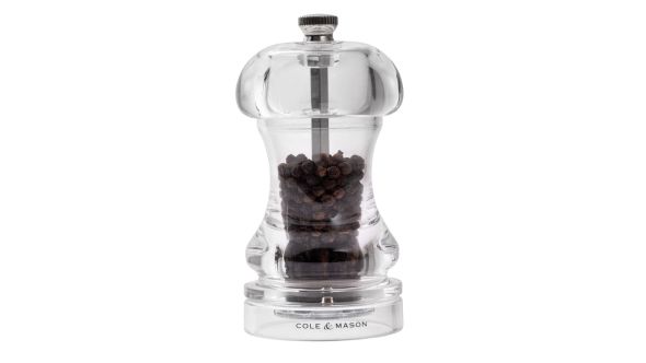 Cole & Mason Acrylic Pepper Mill Capstan 4.5in H14501P
