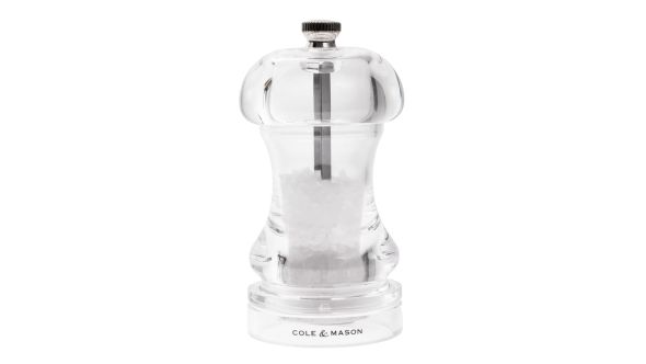 Cole & Mason Acrylic Salt Mill Capstan 4.5in H14502P