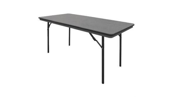 Bolero Bolero ABS Rectangular Folding Table Grey 5ft GC595