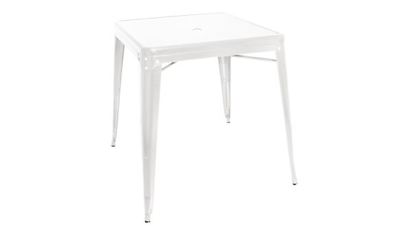 Bolero Bolero Bistro Square Steel Table White 668mm (Single) GC869