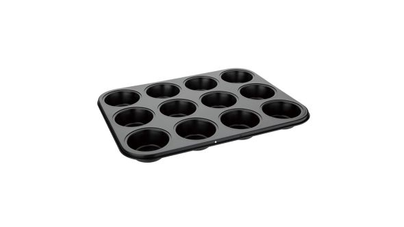 Vogue Carbon Steel Non-Stick Muffin Tray 12 Cup