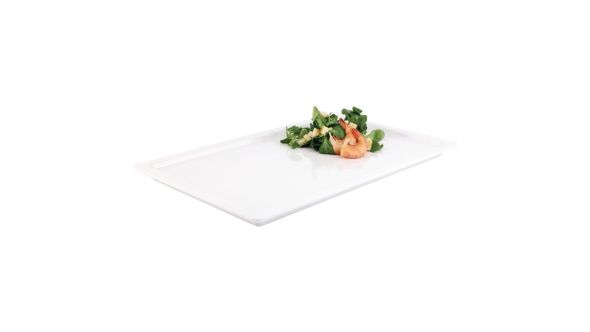 APS Apart Melamine Rectangular Buffet Tray White GN 1/2 83830