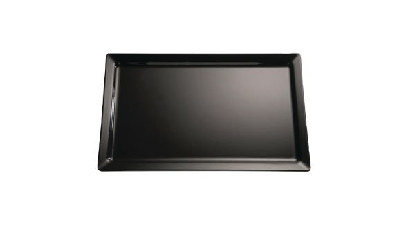 APS Pure Melamine Tray Black GN 1/3