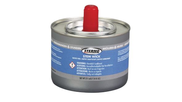 Sterno Stem Wick Liquid Chafing Fuel With Wick 6 Hour (12 Pack) 10264