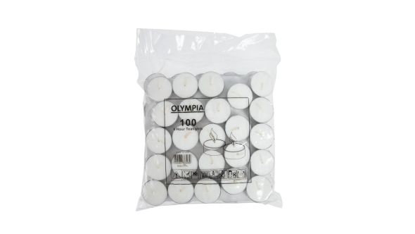 Olympia 4 Hour Tealights (100 Pack) CT11100