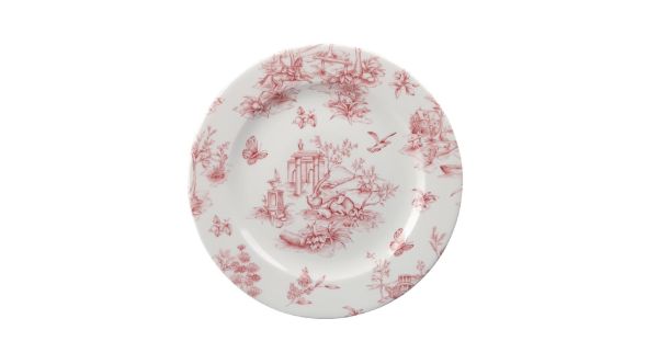 Churchill Vintage Prints Tea Plates Cranberry Toile Print 210mm (6 Pack) TOC VP8 1