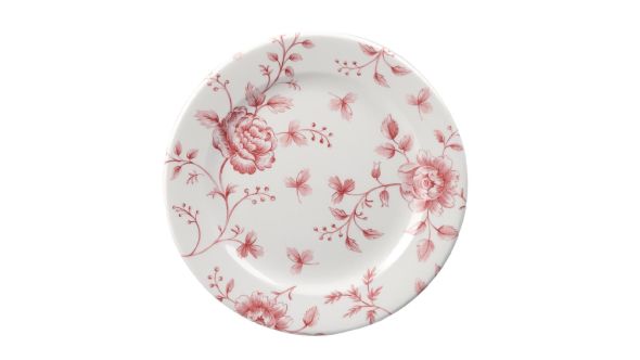 Churchill Vintage Prints Tea Plates Cranberry Rose Print 170mm (6 Pack) RCC VP651