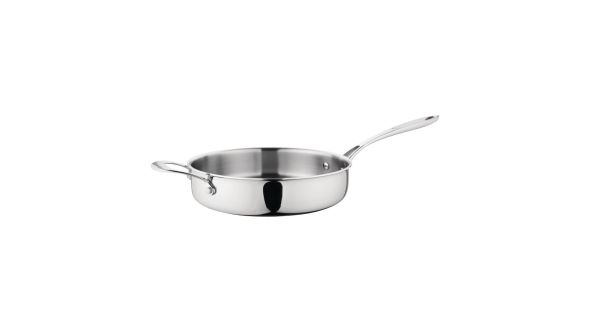 Vogue Stainless Steel & Aluminium Tri-Wall Sauté Pan 280mm