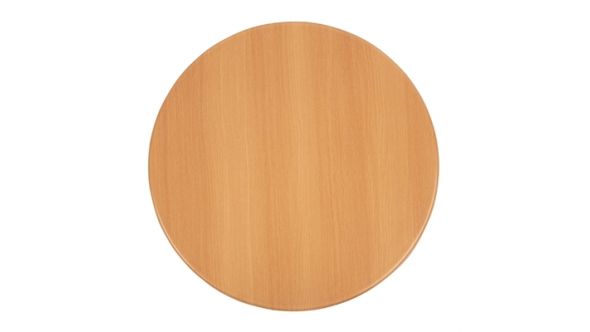 Bolero Bolero Pre-drilled Round Tabletop Beech Effect 600mm GG642