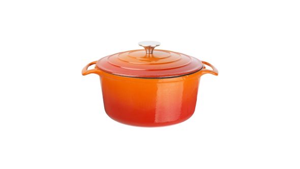Vogue Orange Round Casserole Dish 3.2Ltr