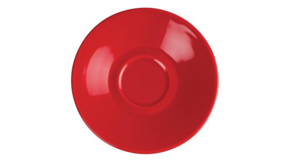 Olympia Cafe Espresso Saucers Red 117mm (12 Pack) GK085