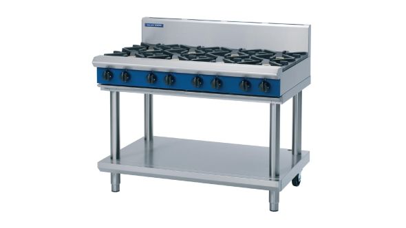Blue Seal Evolution Cooktop 8 Open Burners LPG on Stand1200mm G518D-LS/L