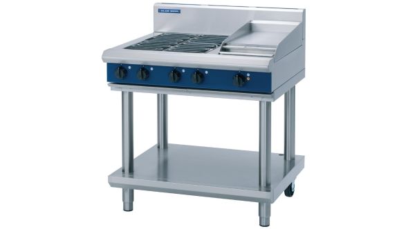 Blue Seal Evolution Cooktop 4 Element/ Griddle Electric on Stand 900mm E516C-LS