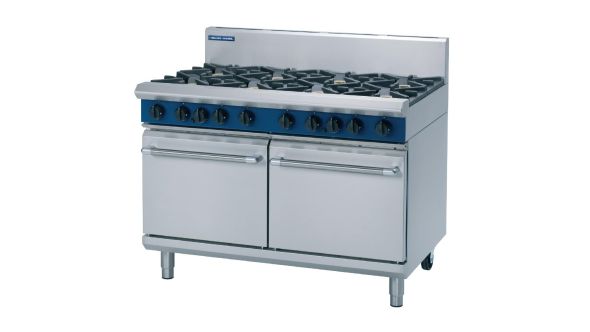 Blue Seal Evolution 8 Burner Double Static Oven Nat Gas 1200mm G528D/N