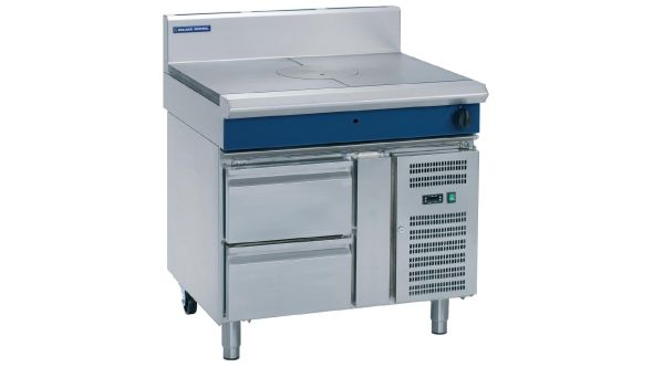 Blue Seal Evolution Target Top with Refrigerated Base Nat Gas 900mm G57-RB/N