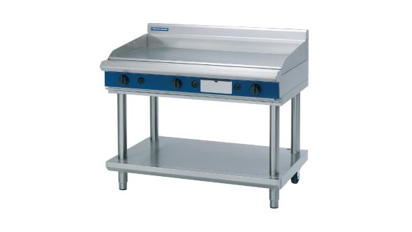 Blue Seal Evolution Chrome Griddle with Leg Stand LPG 1200mm GP518-LS/L