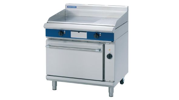 Blue Seal Evolution Chrome 1/3 Ribbed Griddle Convection Oven Electric 900mm EPE56