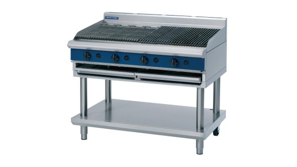 Blue Seal Evolution Natural Gas Chargrill with Leg Stand 1200mm G598-LS/N