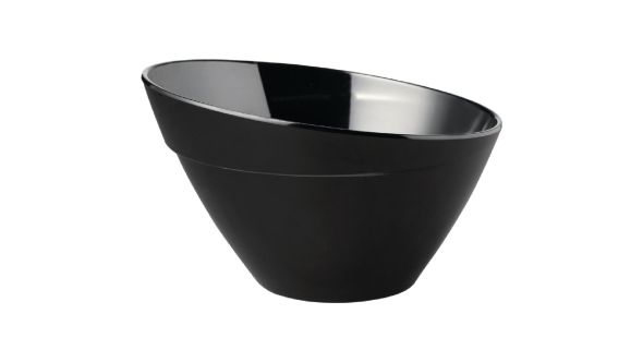 APS Balance Melamine Bowl Black 210mm 85041