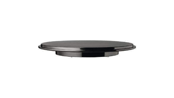 APS Pure Round Cake Platter Melamine Black 469