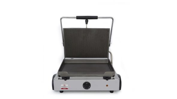 Sammic GL-6 Single Contact Cast Iron Grill (smooth - ribbed)