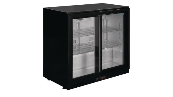 Polar G-Series Back Bar Cooler with Sliding Doors 198Ltr