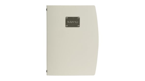 Securit Rio Menu Cover Silver A4 MC-RCA4-WT