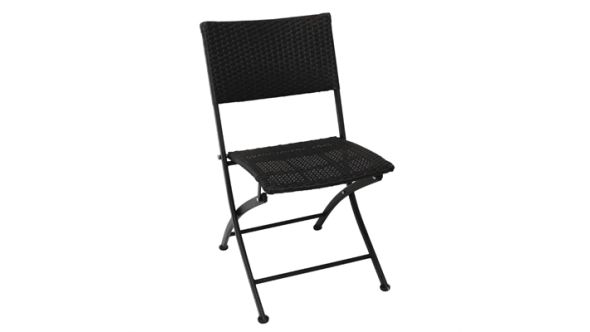 Bolero Bolero PE Wicker Folding Chair Set (2 Pack) GL303