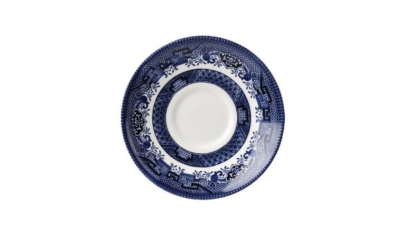 Churchill Vintage Prints Willow Georgian Saucers Blue 141mm (12 Pack) BWL GTS 1