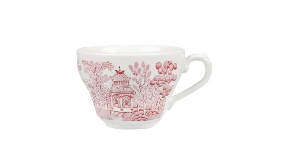 Churchill Vintage Prints Willow Georgian TeaCups Cranberry 200ml (12 Pack) CWL GTC71