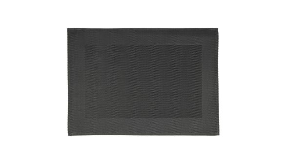 APS PVC Placemat Fine Band Frame Black (6 Pack) 60541