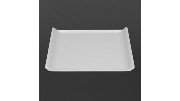 Olympia Kristallon Melamine Platter White 300 x 250mm S-3576