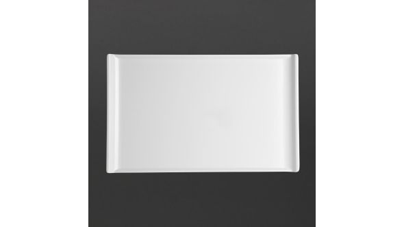 Olympia Kristallon Melamine Platter White 530 x 330mm S-3577