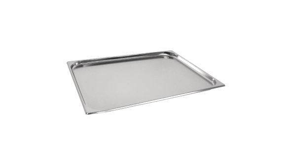 Vogue Stainless Steel 2/1 Gastronorm Tray 20mm