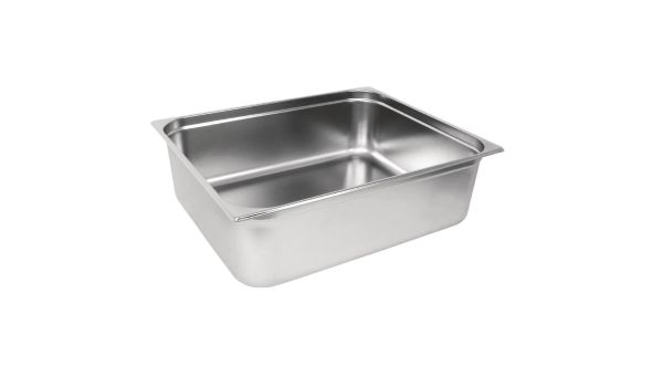 Vogue Stainless Steel 2/1 Gastronorm Tray 200mm