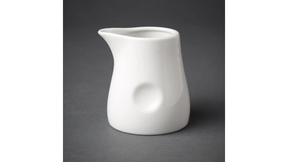 Olympia Whiteware Dimpled Milk Jugs 170ml (6 Pack) GM367