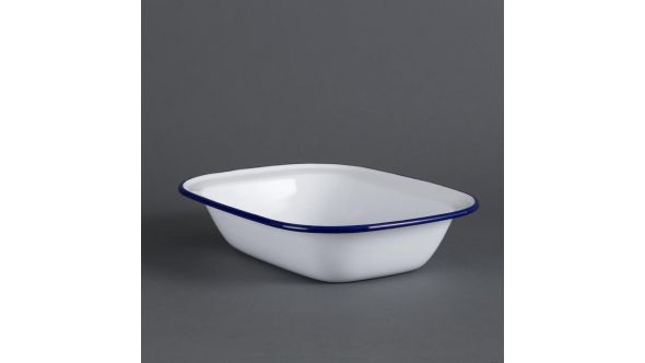 Olympia Enamel Rectangular Dishes 280x190mm (6 Pack) JM-PDW2819