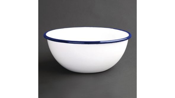Olympia Enamel Bowls 155mm (6 Pack) JM-EPB14
