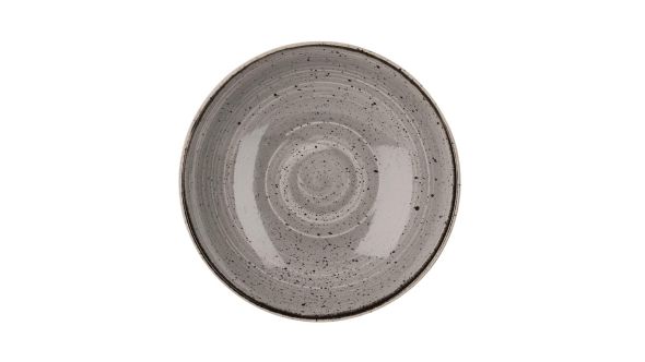 Churchill Stonecast Round Coupe Bowls Peppercorn Grey 248mm (12 Pack) SPGSEVB91