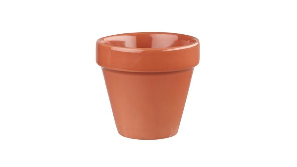 Churchill Bit On The Side Plant Pot Paprika 17oz (6 Pack) BCPAPL171