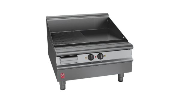 Falcon Dominator Plus 800mm Wide Half Ribbed Griddle E3481R