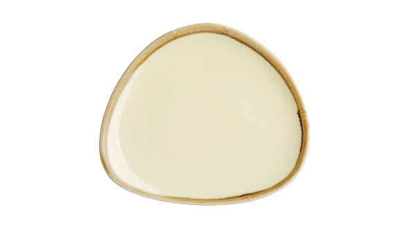 Olympia Kiln Triangular Side Plates Sandstone 165mm (6 Pack) GP325