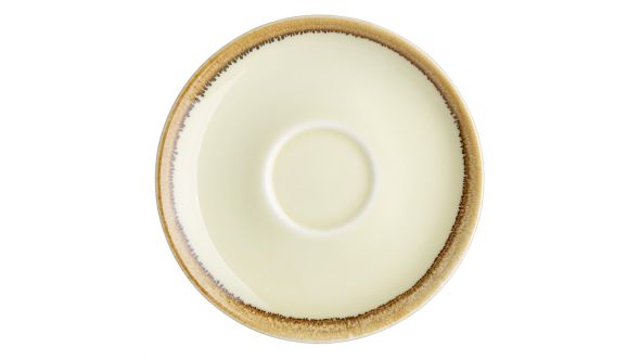Olympia Kiln Cappuccino Saucers Sandstone 140mm (6 Pack) GP331