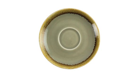 Olympia Kiln Cappuccino Saucers Moss 140mm (6 Pack) GP479
