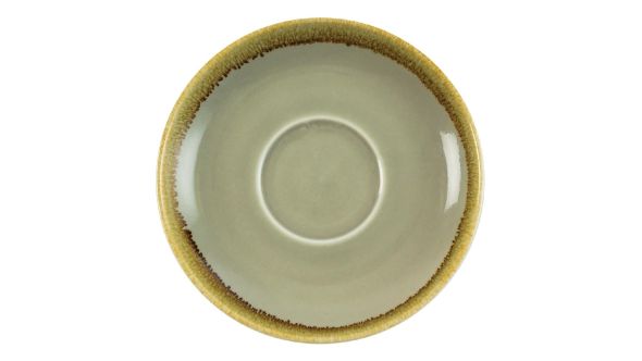 Olympia Kiln Cappuccino Saucers Moss 160mm (6 Pack) GP481